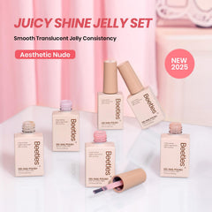 Beetles Nude Gel Polish Set packaging close-up for gifting or travel.