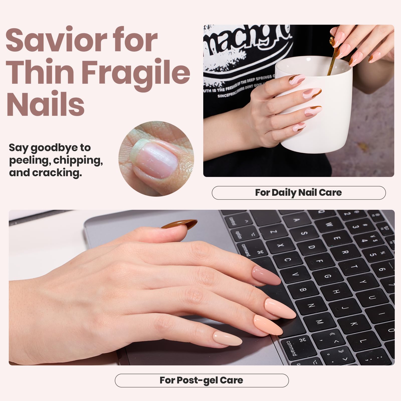 Beetles Nude Nail Polish fast-dry no lamp option for on-the-go touch-ups.