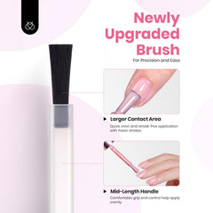 Beetles nude pink gel polish bottle close-up for salon look