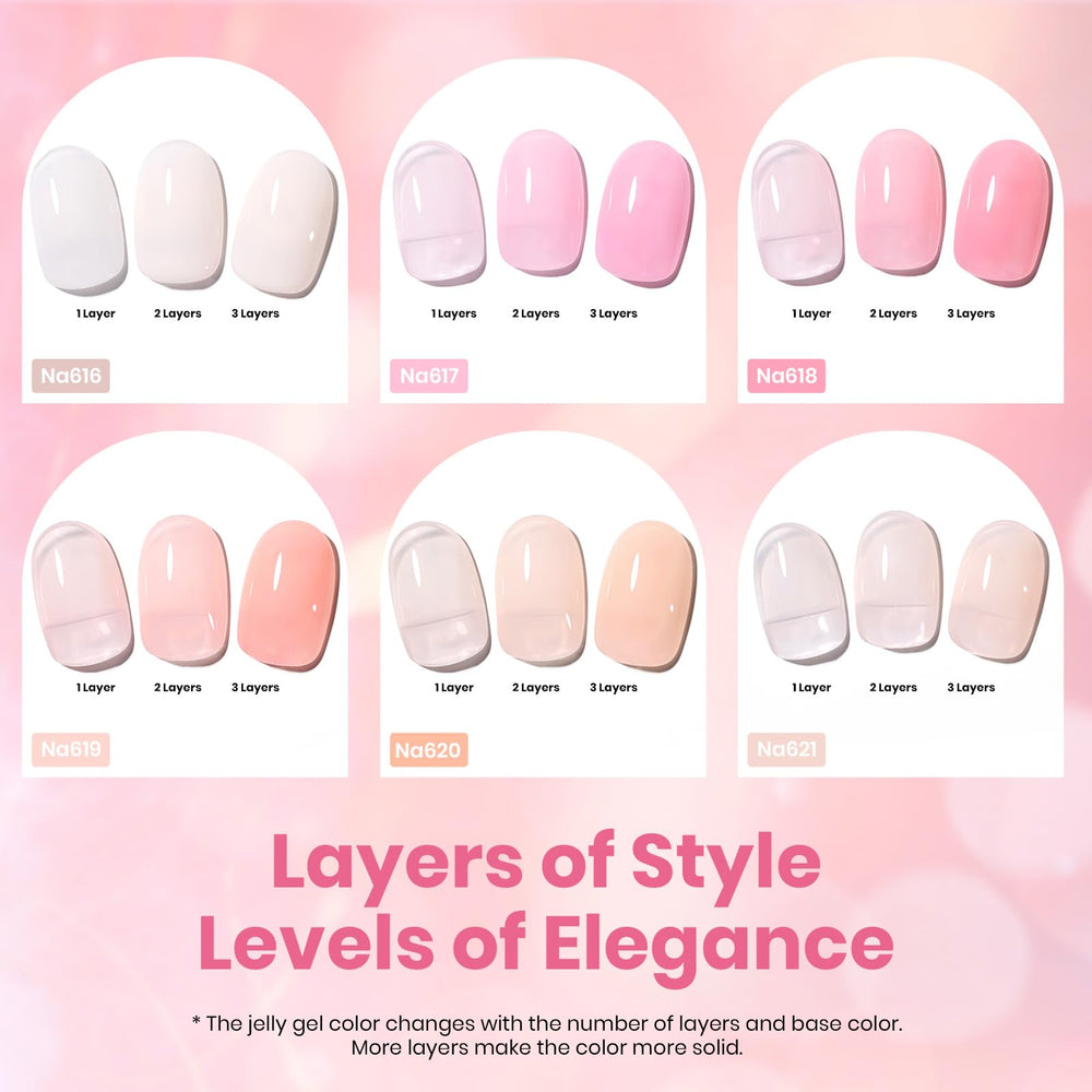 Beetles Nude Pink Gel Polish Na617 swatch for subtle everyday nails