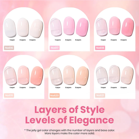 Beetles Nude Pink Gel Polish Na617 swatch for subtle everyday nails