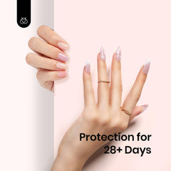 Beetles Nude Pink swatch highlights a soft, creamy nude finish.