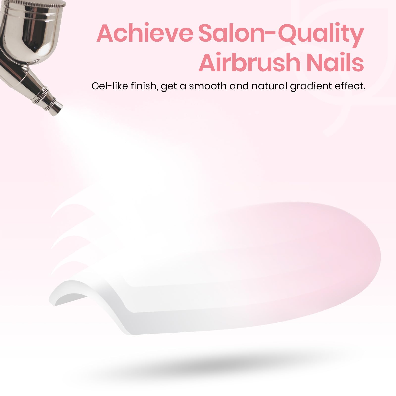 Beetles Ombre nails in 16 sizes shown for precise fitting