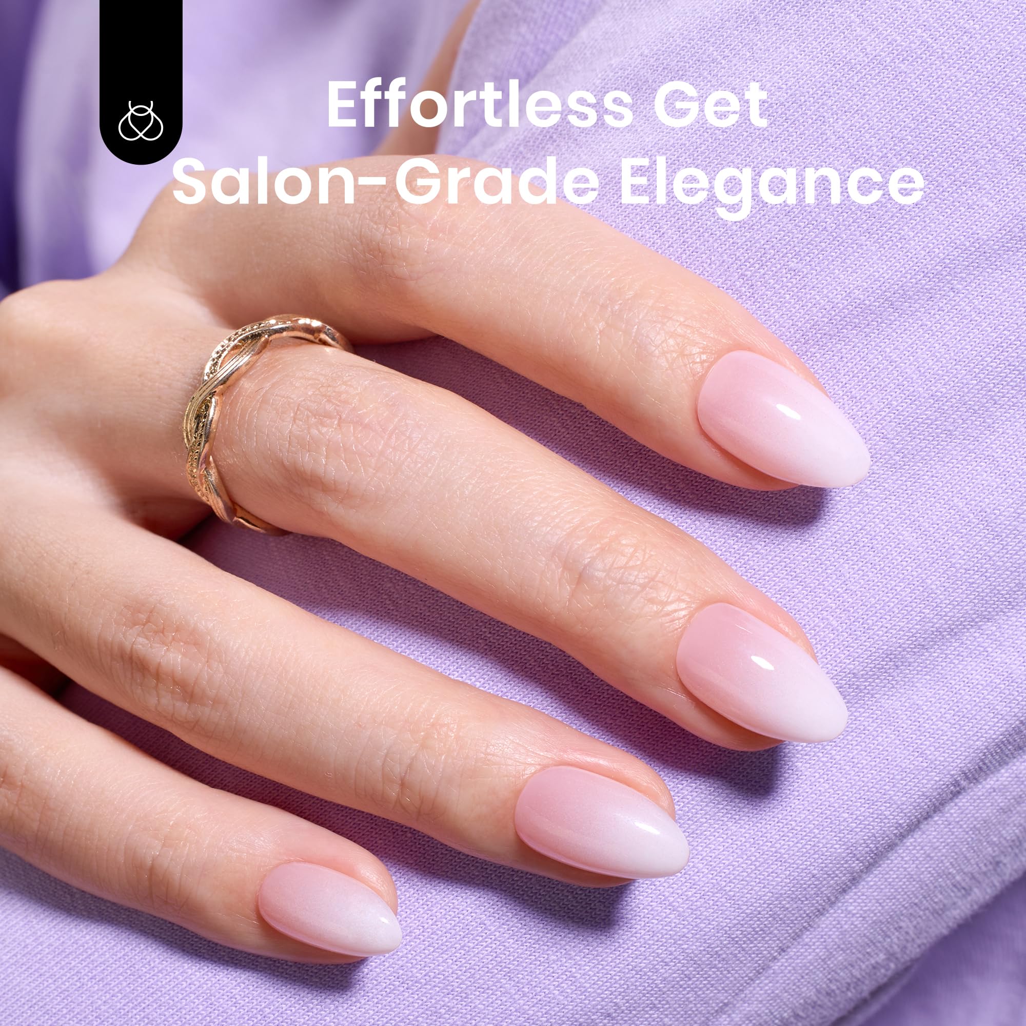 Beetles Ombre nails with salon-like finish for at-home wear
