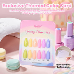 Beetles Pastel Gel Polish Set baby blue bottle supports bright sky hues for nail art.