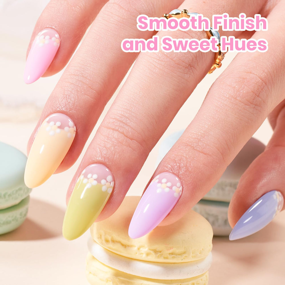 Beetles Pastel Gel Polish Set butter yellow bottle offers sunny spring accents.