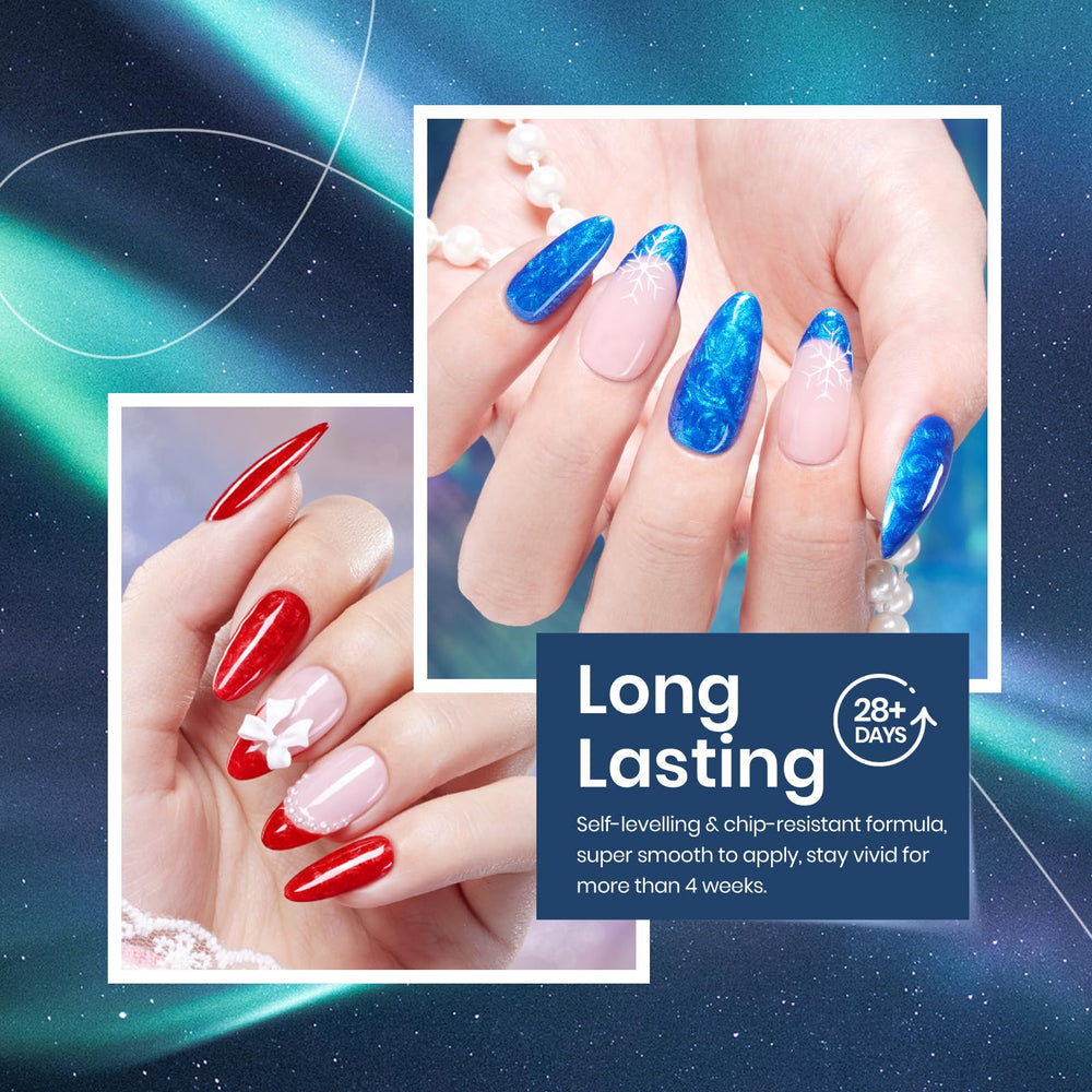 Beetles Pearl Gel Polish green swirl for glossy nails.