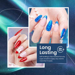 Beetles Pearl Gel Polish green swirl for glossy nails.