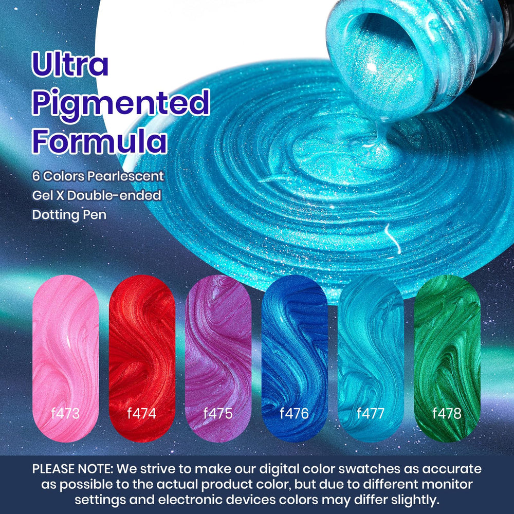 Beetles Pearl Gel Polish purple swirl for bold, iridescent nails.