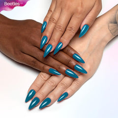 Beetles Pro Blue Gel Polish 20ml bottle ready for quick manicure.