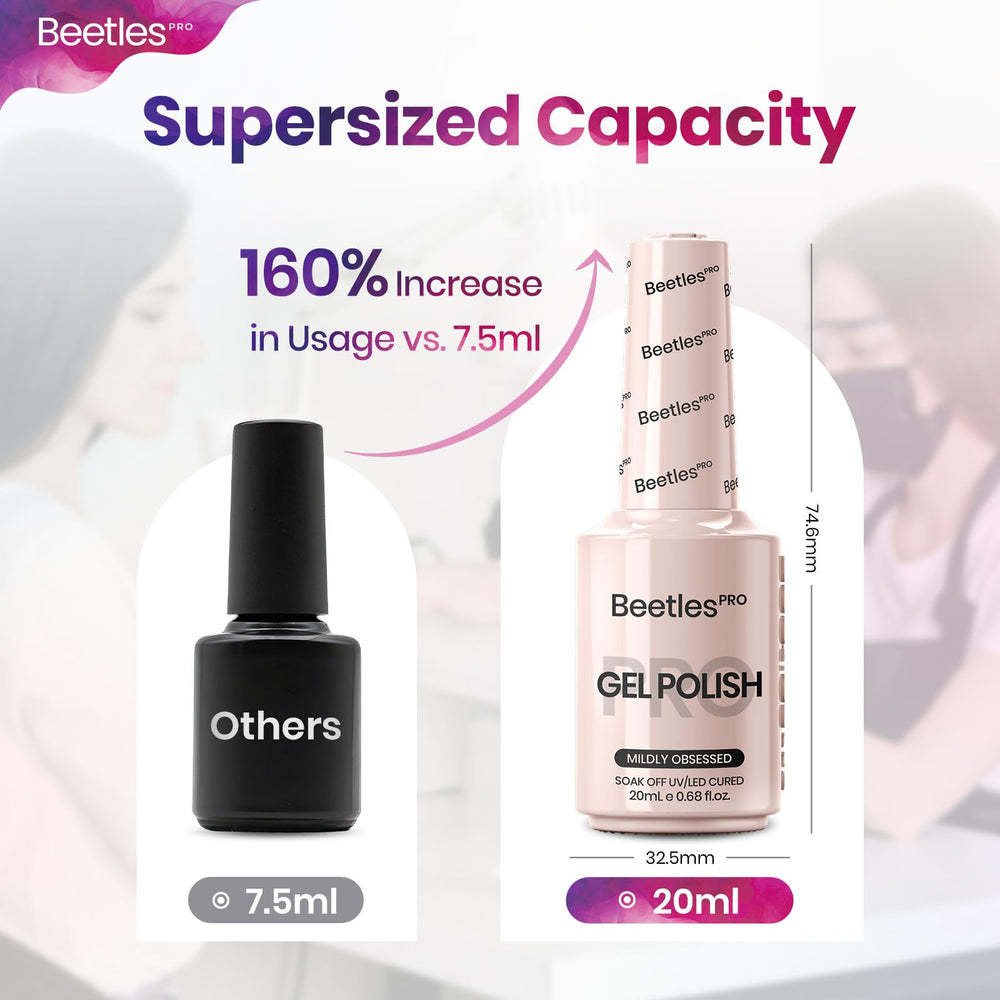 Beetles Pro Jelly Nude Mildly Obsessed UV/LED cure in action