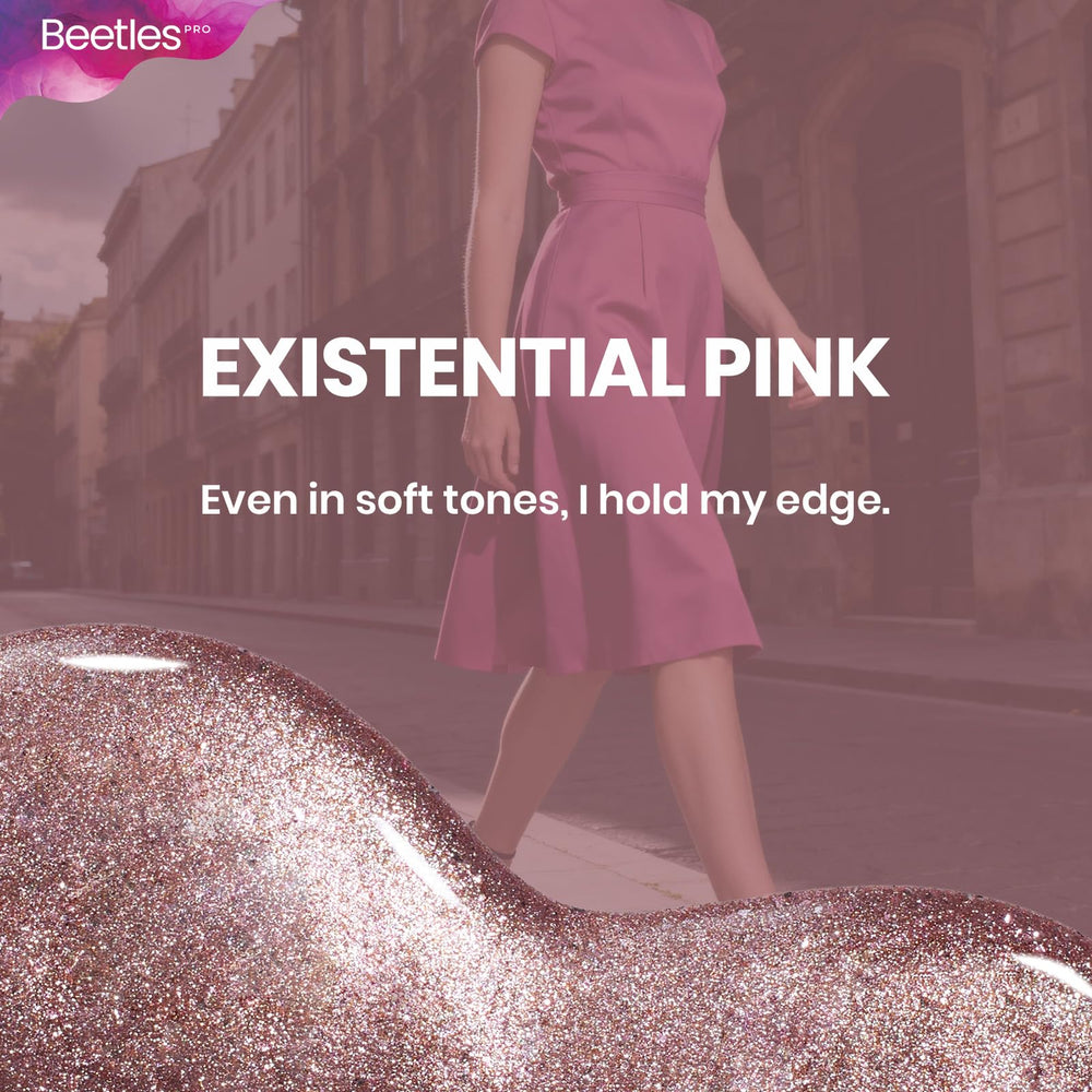 Beetles Pro gel bottle note reminds safe-use and professional care
