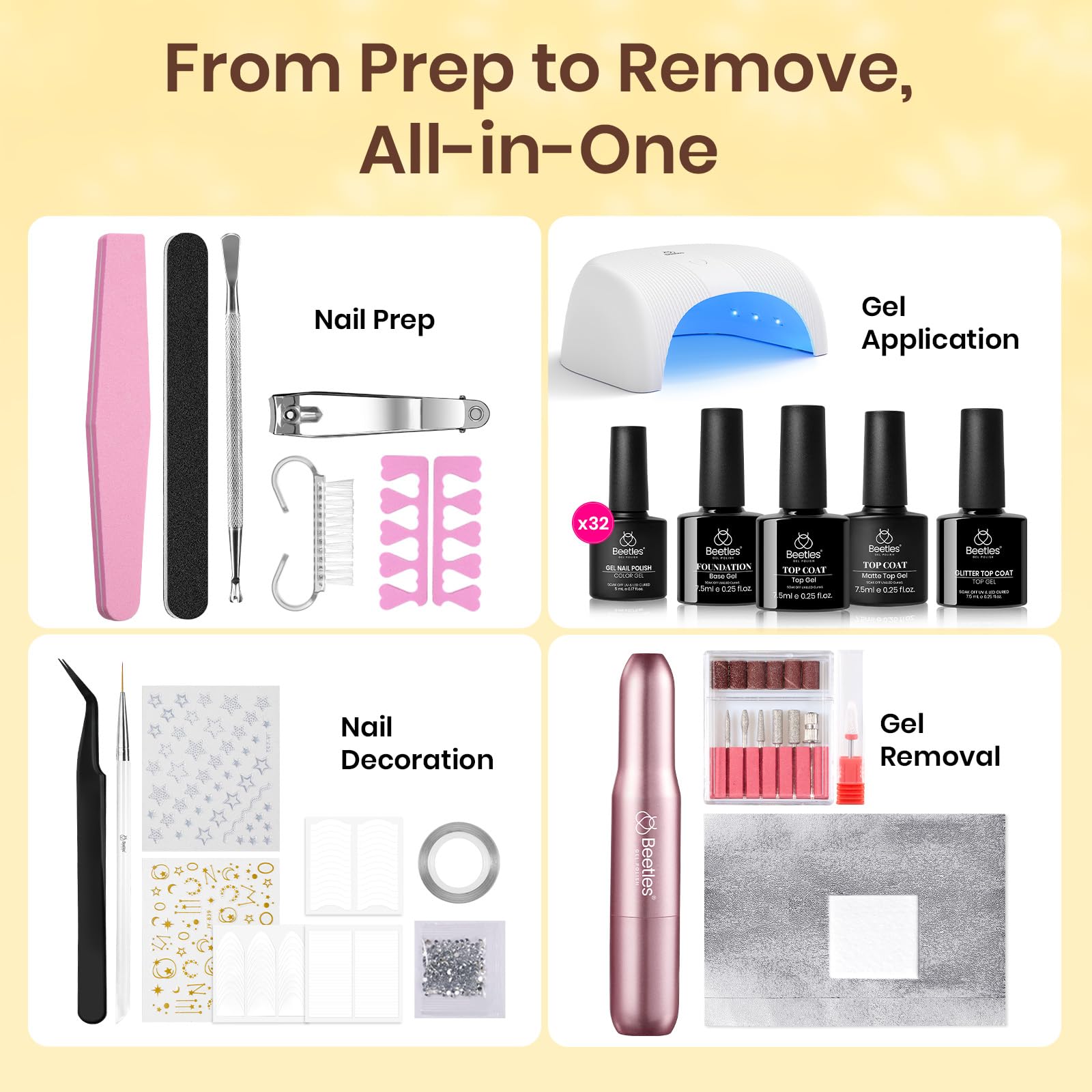 Beetles professional nail drill with ceramic head facilitates precise shaping and cuticle care