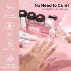 Beetles Professional Nail Tool Set includes files and brushes for clean prep.