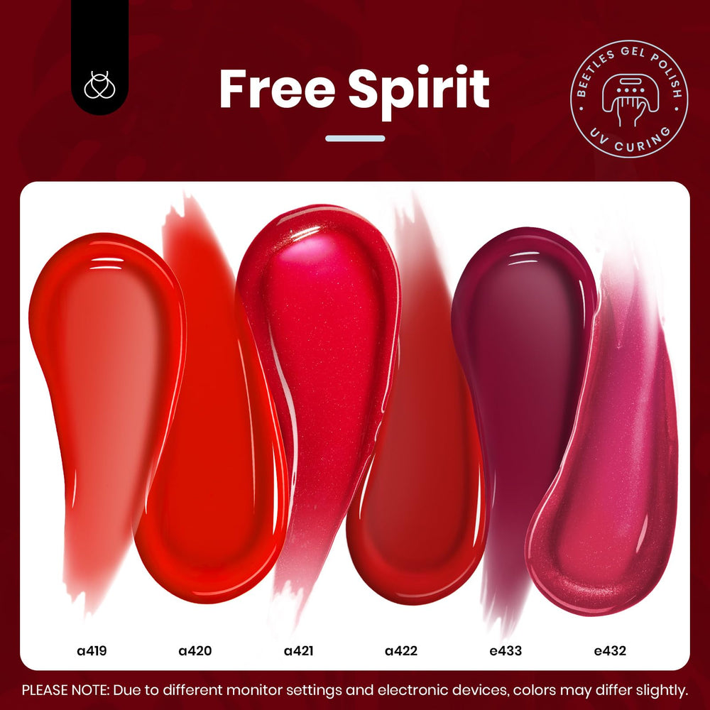 Beetles Red Gel Nail Polish Set gift-ready packaging ideal for holidays and gifts.