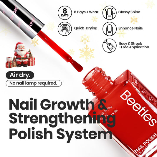 Beetles Gel Polish bright red shade ideal for bold looks and everyday wear.