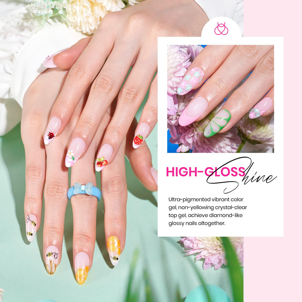 Beetles rhinestone glue gel secures nail charms and embellishments.