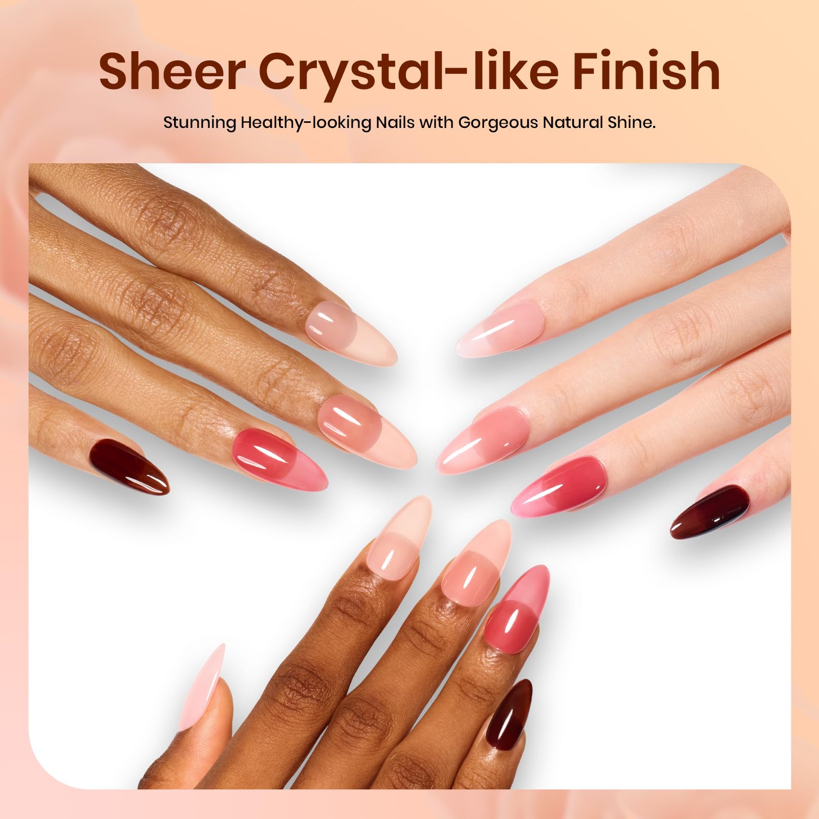 Beetles rich-red-brown Sunset Rose 6 adds depth and drama to nails
