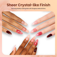 Beetles rich-red-brown Sunset Rose 6 adds depth and drama to nails