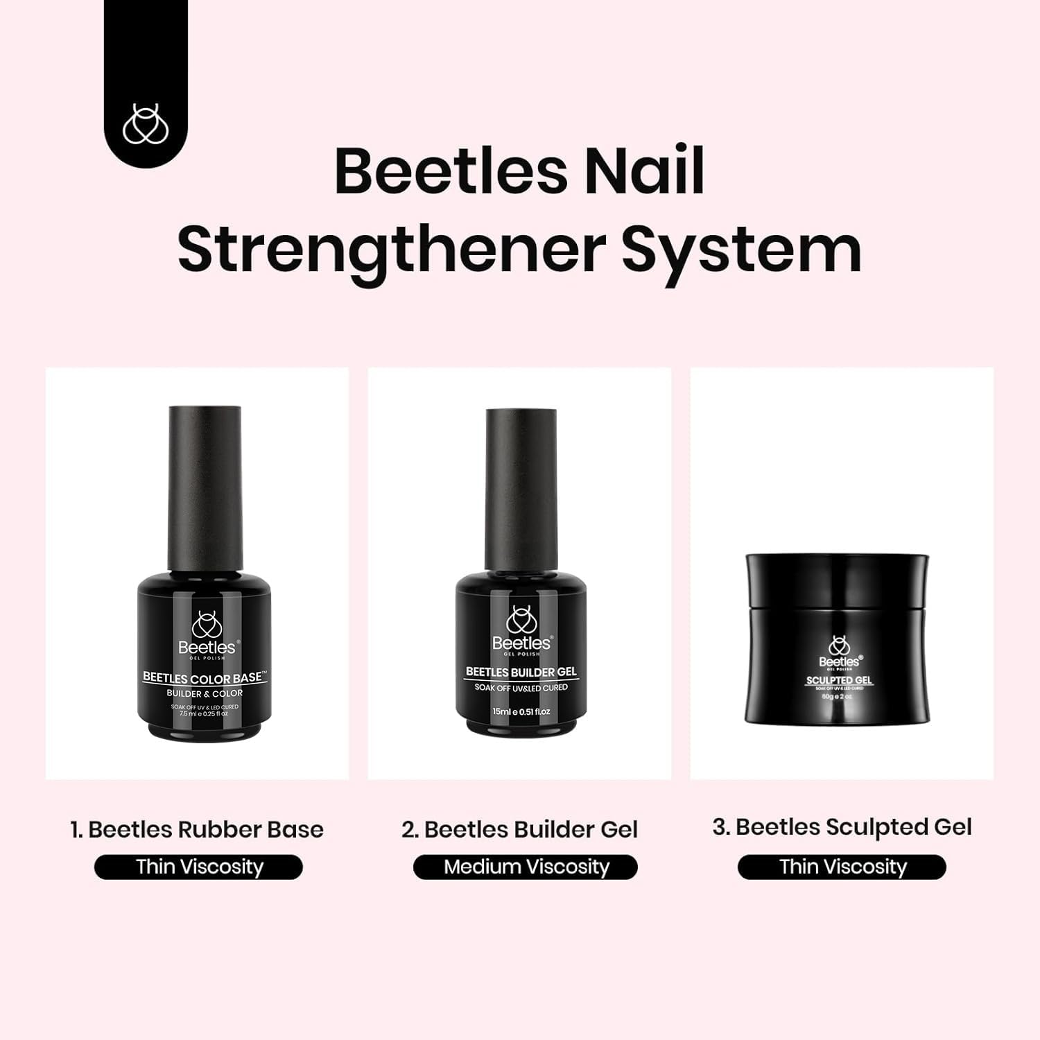 Beetles LED/UV cure compatibility enables fast, convenient at-home nail sessions.