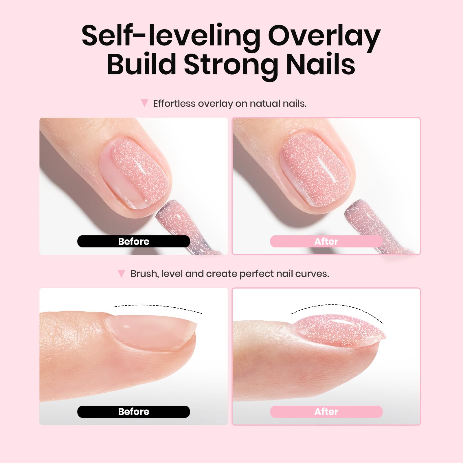 Beetles Rubber Base Gel offers chip resistant, long lasting shine on nails