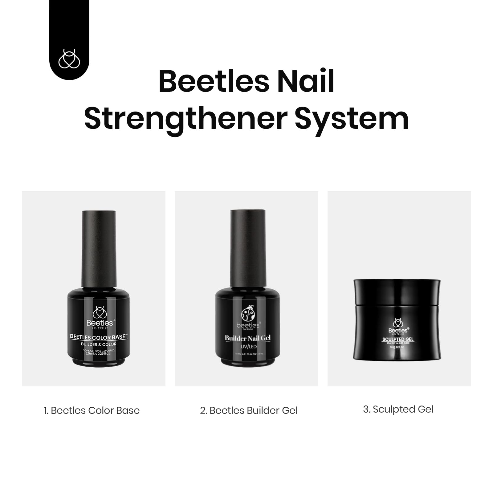 Beetles Rubber Base Gel nails finish shot shows durable, glossy wear.
