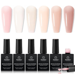 Beetles Rubber Base Gel packaging showcases a gift-ready set for quick nail prep.