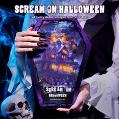 Beetles Scream On Halloween gel polish colors for DIY nail art.
