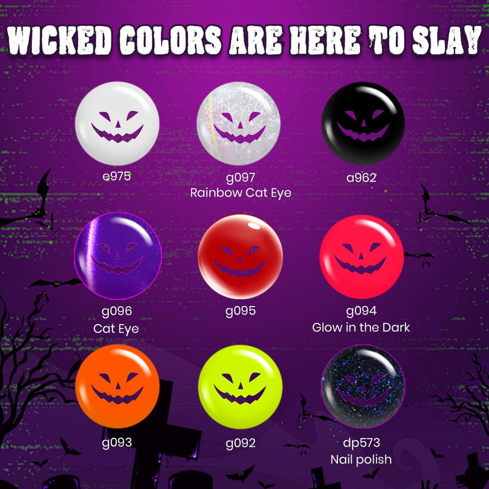 Beetles Scream On Halloween top coat for long-lasting shine.