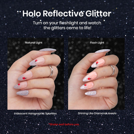 Beetles Gold Line gel liner delivers warm shine for French tips.
