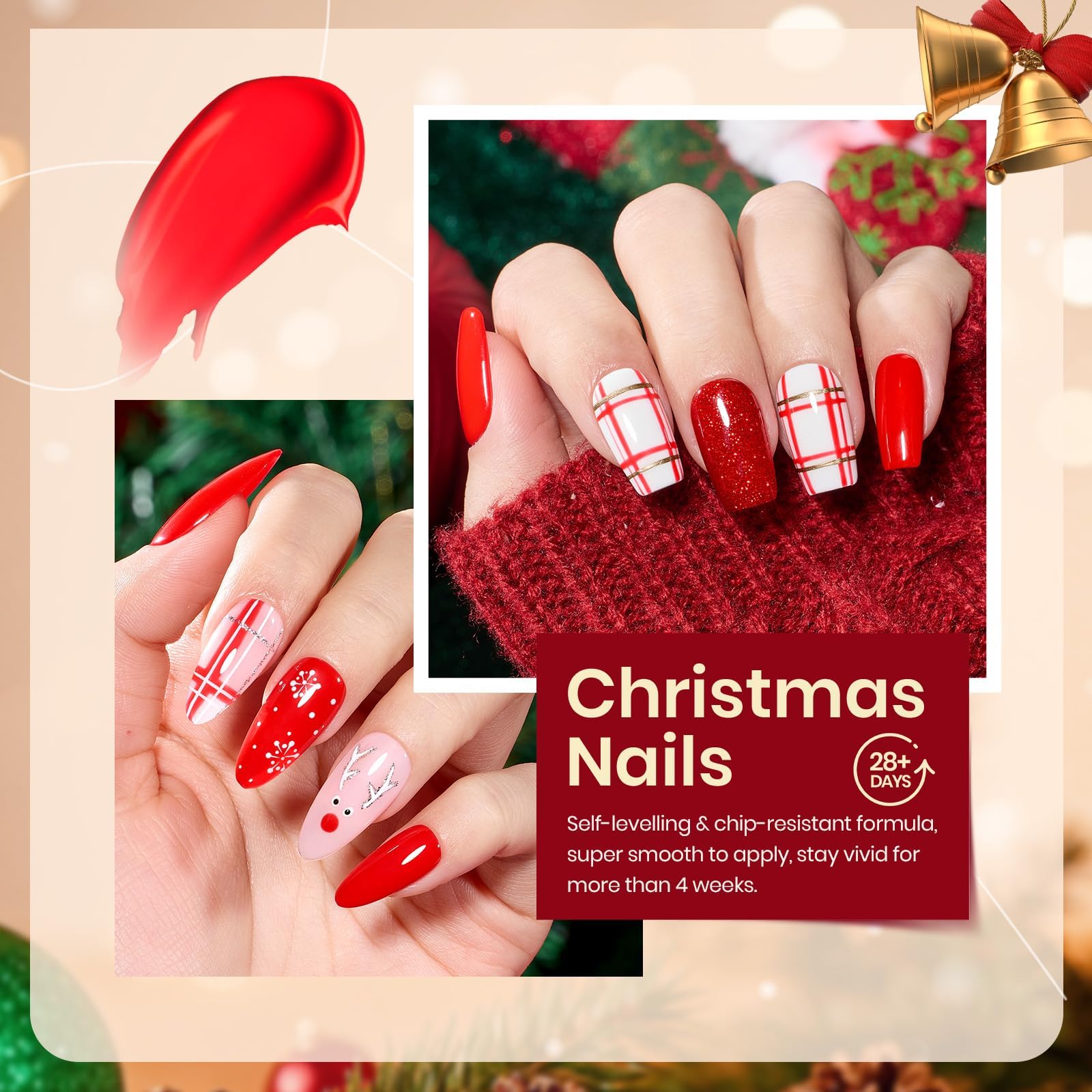 Beetles Silver Snow holiday polish bottle with frosty sparkle for winter manicures.