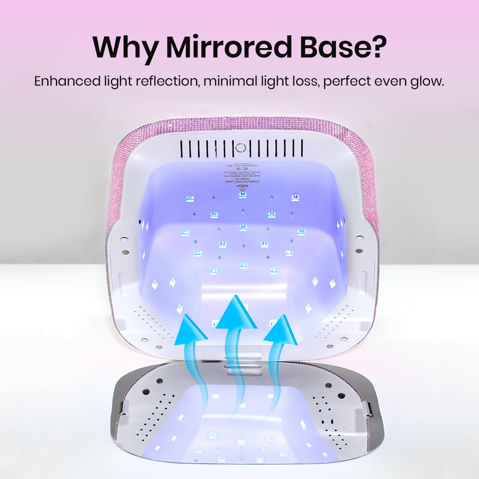 Beetles smart sensor lamp with low heat mode for comfortable curing