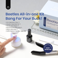 Beetles Soft Gel Nail Kit rhinestone glue ready for accents