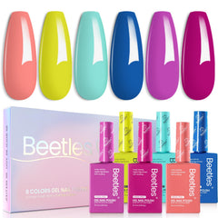 Beetles Spring Neon Gel Polish Set offers six bold colors for at-home manicures.