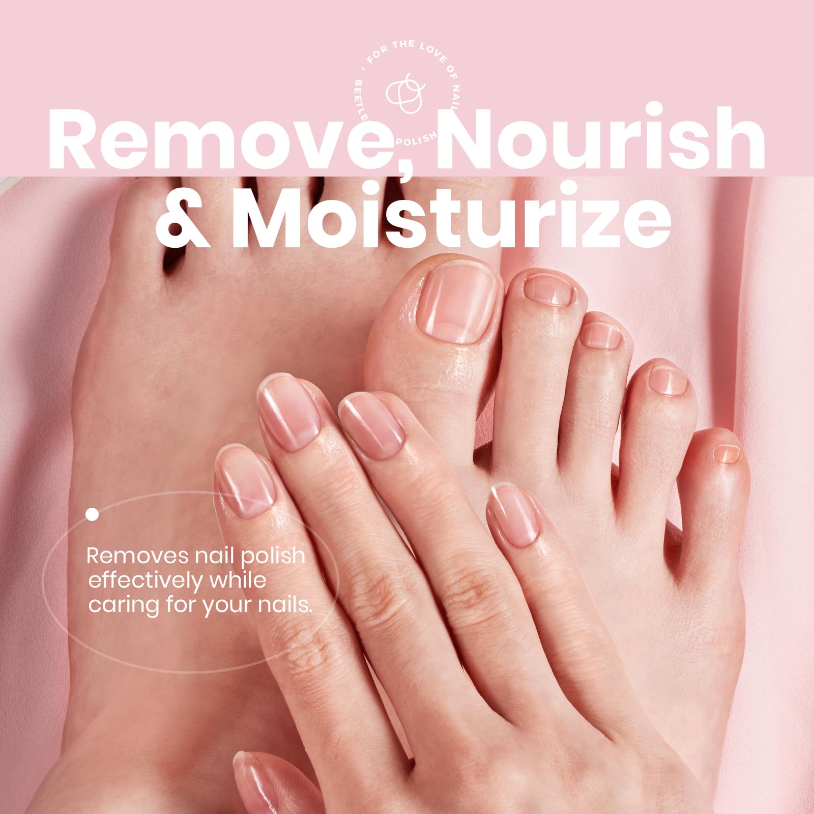 Beetles Squalane and Keratin nourishing wipes repair and moisturize nails