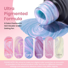 Swirl thread effect adds textured art for creative nails