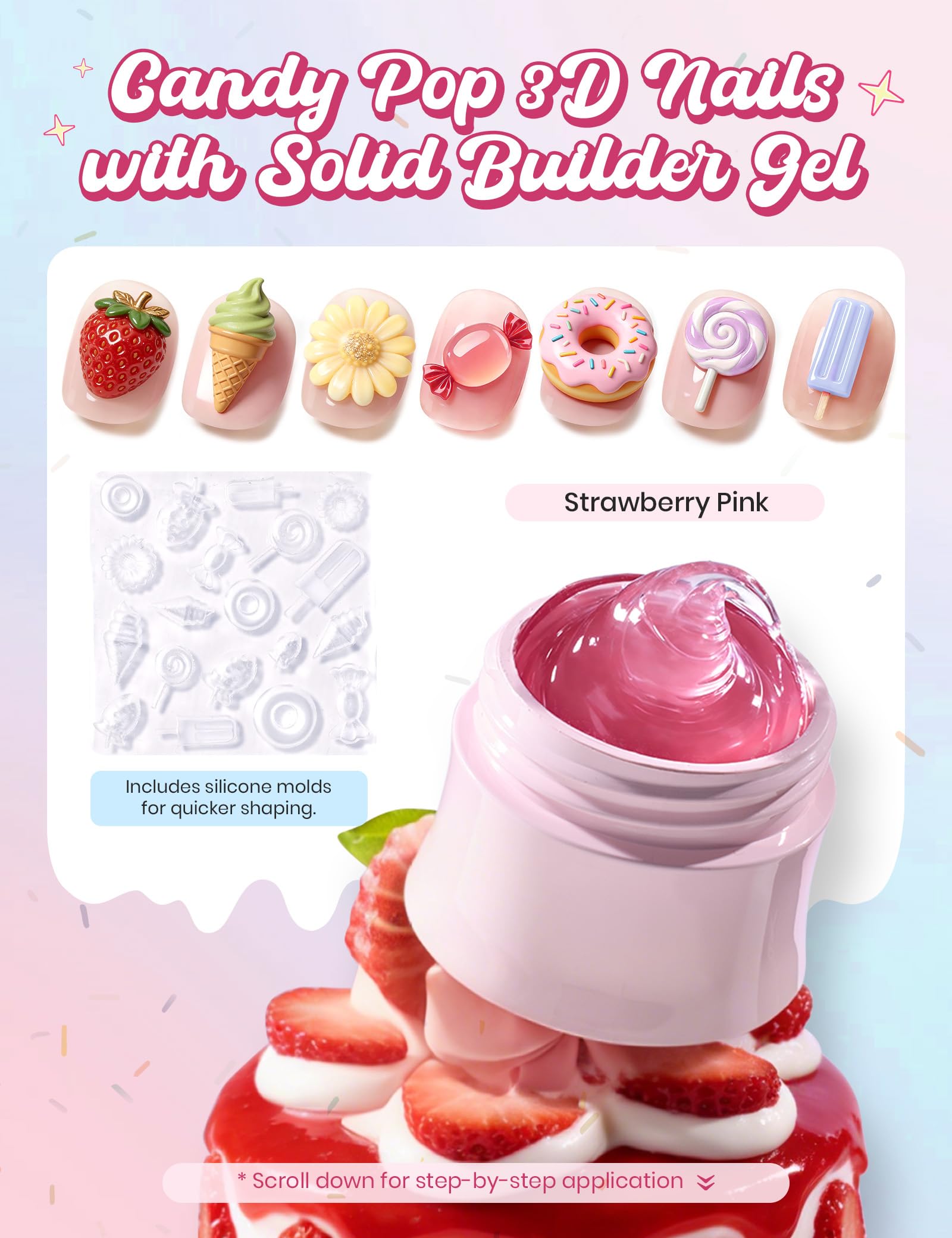 Beetles Taste of Spring mini UV lamp included for curing gel polish