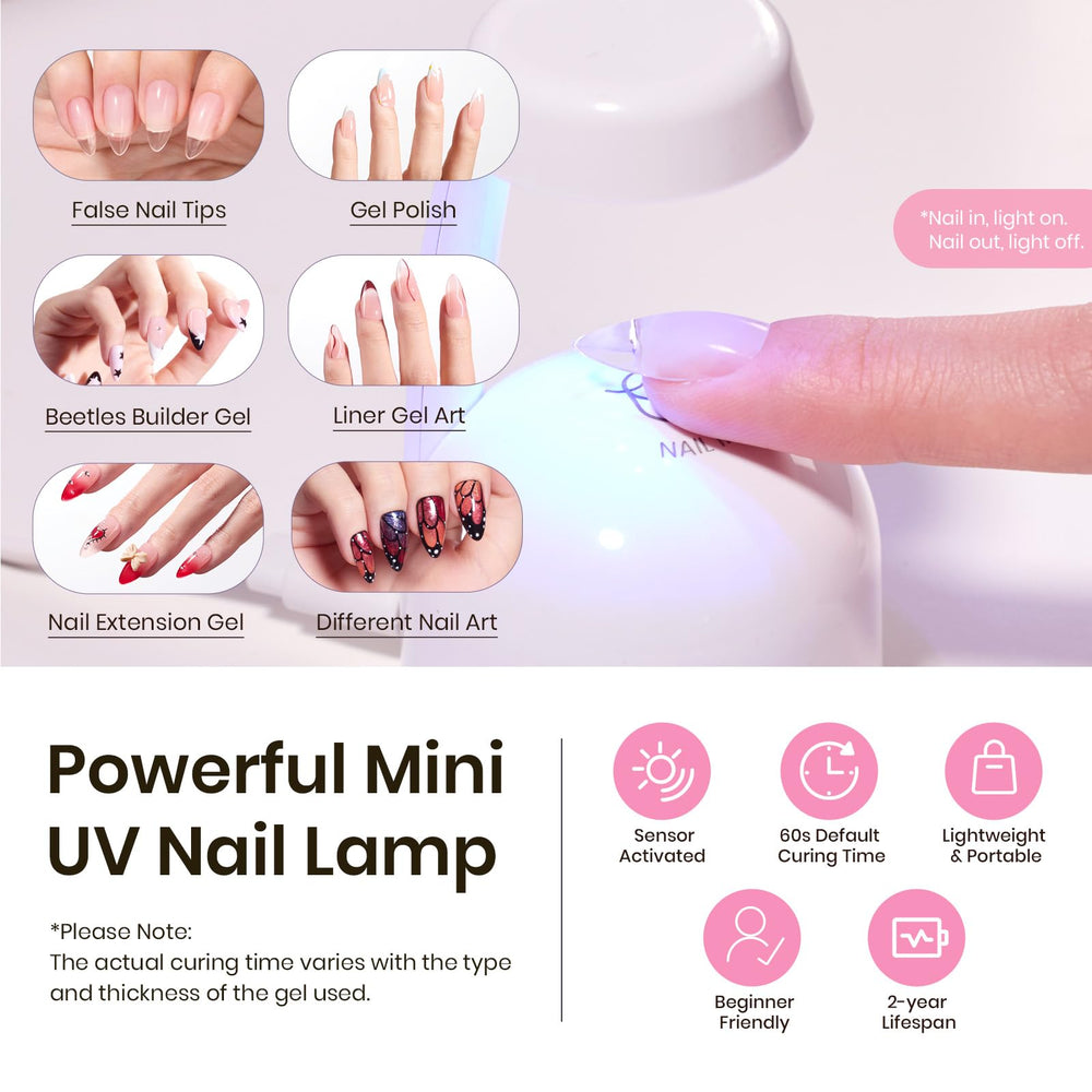 Beetles Tipex 16 sizes ensures perfect tip fit on nails