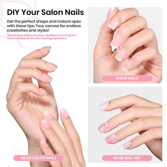 Beetles Tipex extra-short square tips designed for fast, reliable nail building.