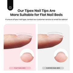 Beetles Tipex half-matte finish tips for a modern, chic look