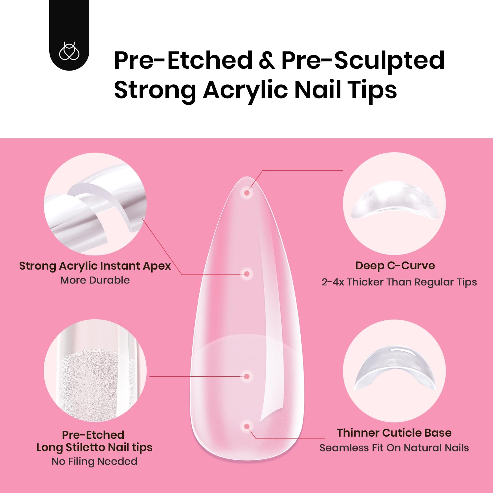 Beetles Tipex half-matte textured tips improve adhesion during wear.