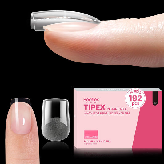 Beetles Tipex instant apex nail tips with built-in apex for long-lasting coverage