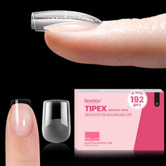 Beetles Tipex instant apex nail tips with built-in apex for long-lasting coverage