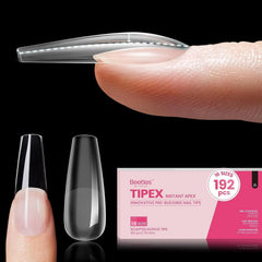 Beetles Tipex instant apex almond short tips for quick natural-looking extensions