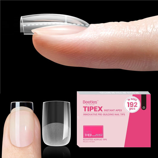 Beetles Tipex Instant Apex tips, extra-short square, swift pro-style results