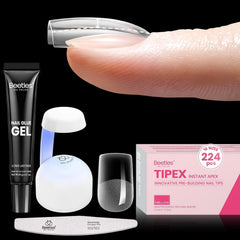 Beetles Tipex Instant Apex Nail Tips Kit front view shows durable apex for strong extensions