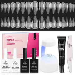 Beetles Tipex instant apex nail tips kit packaging for salon-quality extensions