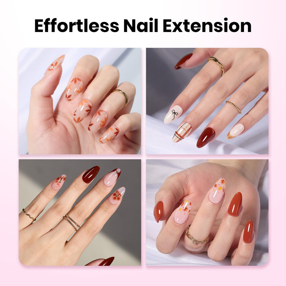 Beetles Tipex Lite almond medium tips offering salon strength at home