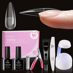 Beetles Tipex Lite apex nail tips kit for seamless natural-looking extensions