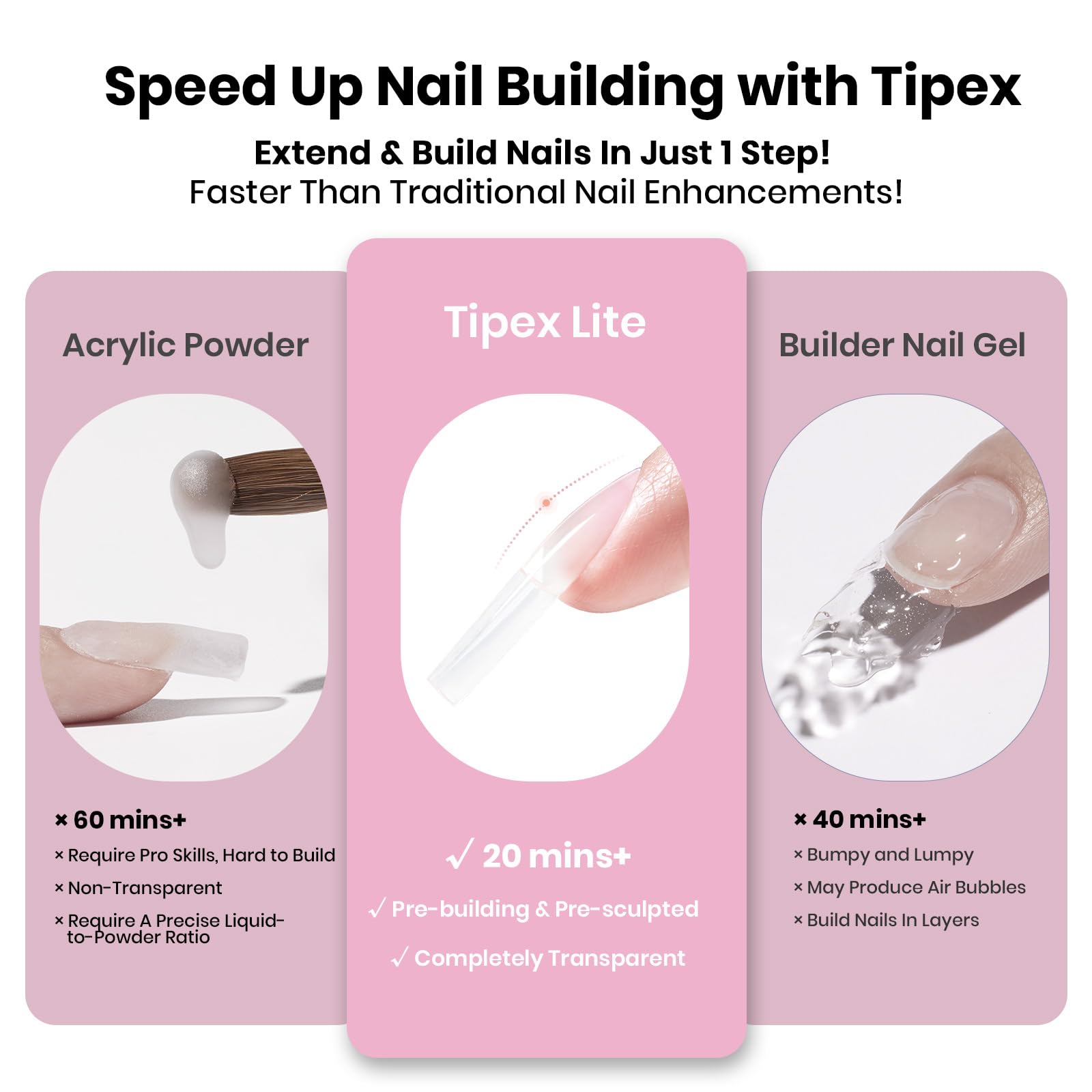 Beetles Tipex Lite Apex nails deliver salon-like results at home.